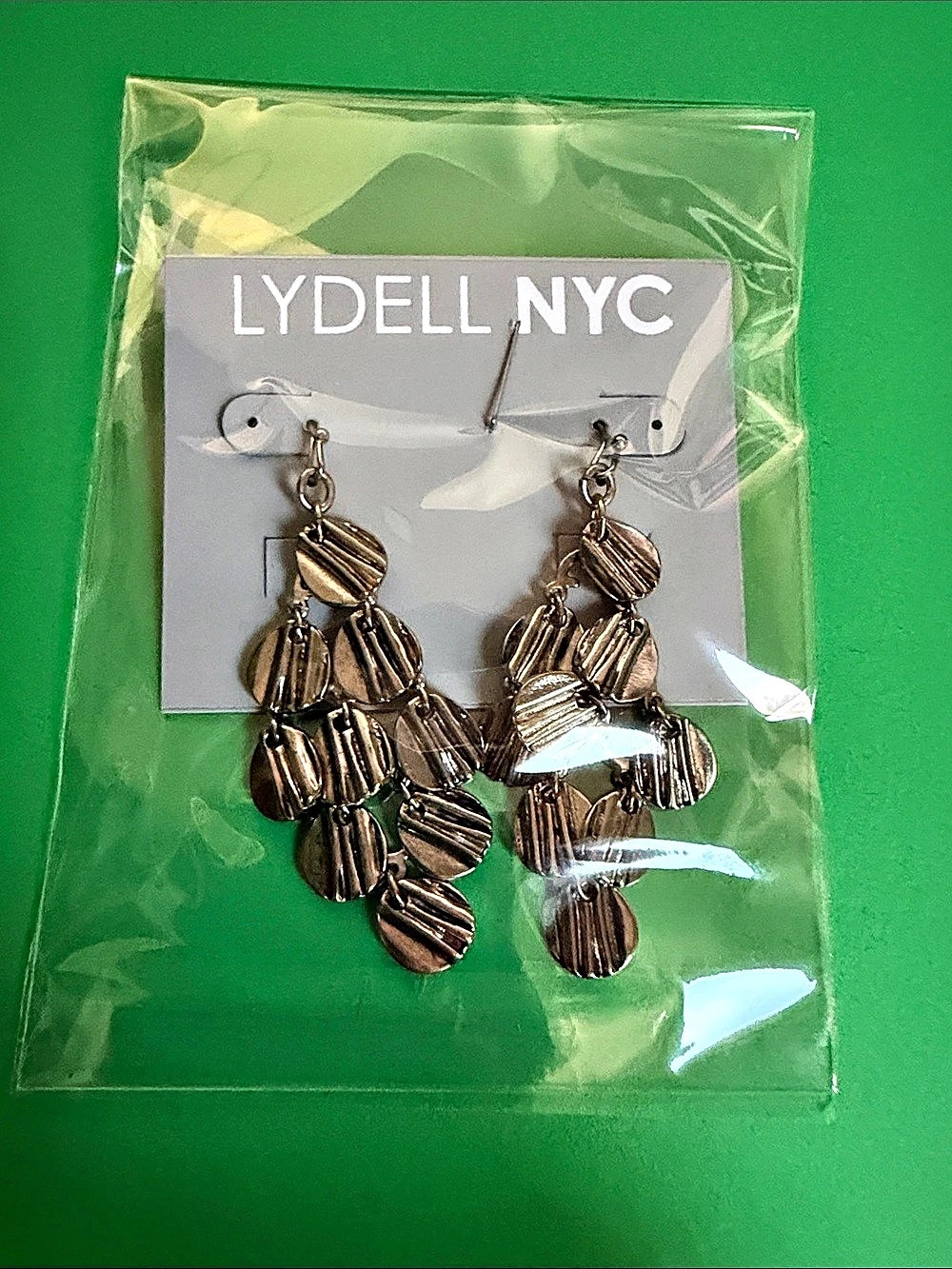 Lydell NYC L21CA Gold-Tone Drop Earrings NWT